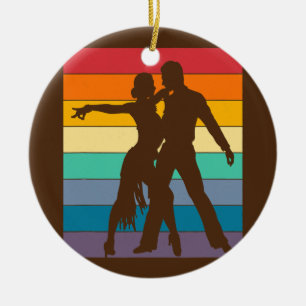Tango Dance Instructor erschüttert Vintages Retro Keramik Ornament