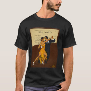 Tango Dance Vintage Travel Artwork von Daniel Tria T-Shirt