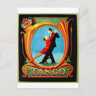Tango Dancer Postkarte
