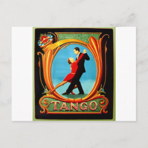 Tango Dancer Postkarte