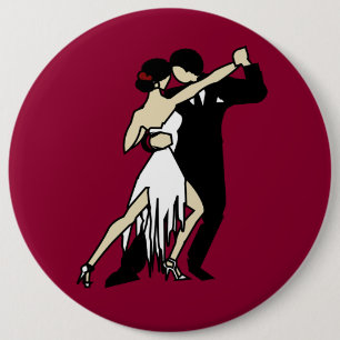 Tango Dancers Button