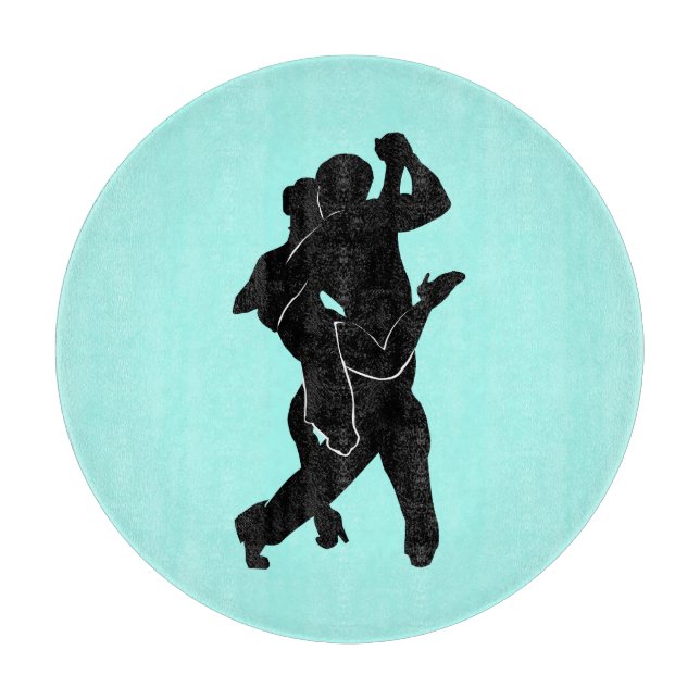 Tango Dancers Cutting Board - Wählen Sie Farben Schneidebrett (Vorderseite)