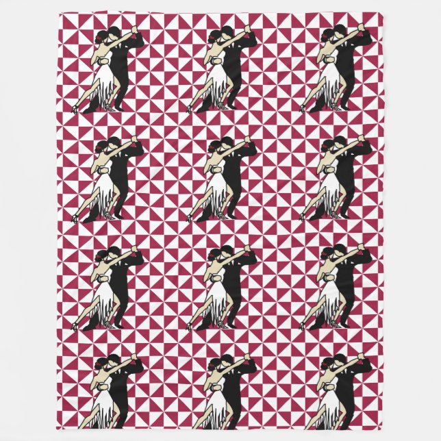 Tango Dancers Fleecedecke (Vorderseite)