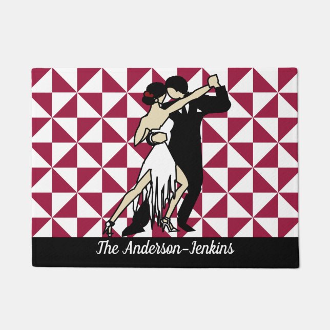 Tango Dancers Fußmatte (Vorderseite)