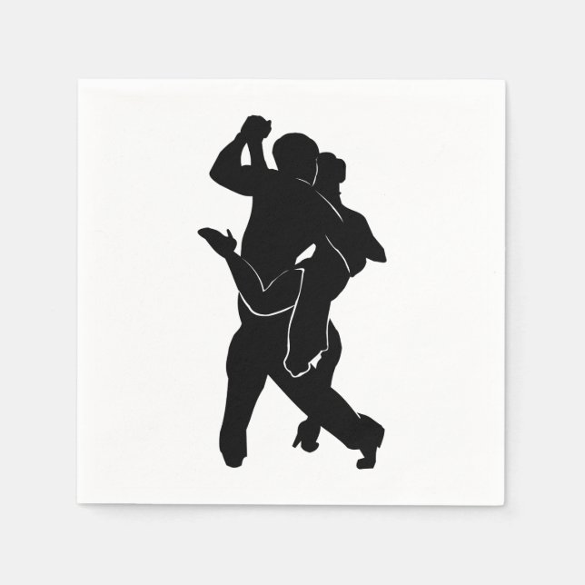 Tango Dancers Napkins Serviette (Vorderseite)
