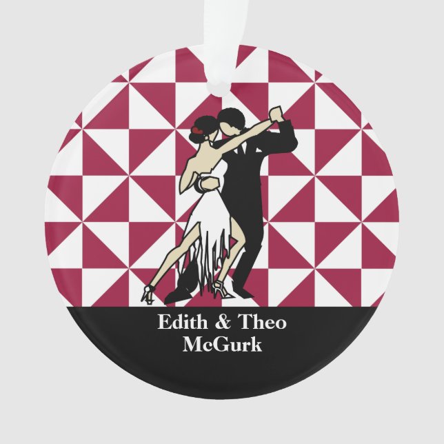 Tango Dancers Ornament (Vorderseite)