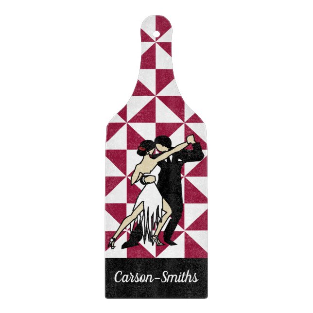 Tango Dancers Schneidebrett (Vorderseite)