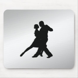 Tango Dancers Silhouette Mousepad