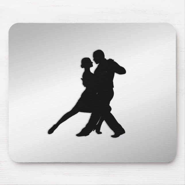 Tango Dancers Silhouette Mousepad (Vorne)