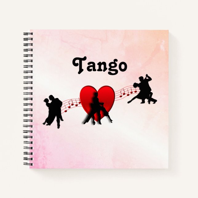 Tango Dancers Tangy Notizbuch (Vorderseite)