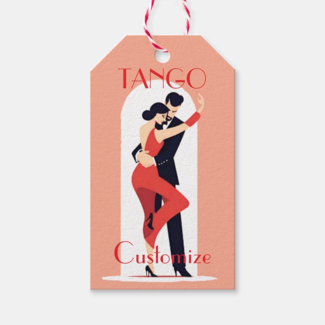 Tango Dancers Thunder_Cove Geschenkanhänger (Vorderseite)