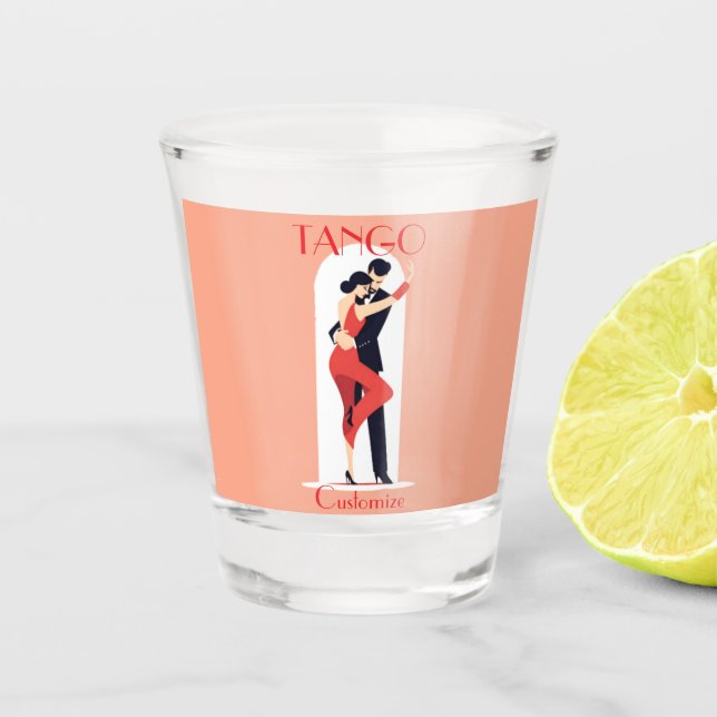 Tango Dancers Thunder_Cove Schnapsglas (Vorderseite)