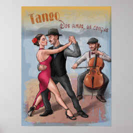 Tango - Dos almas, un compás . Dance Art Poster