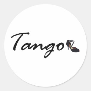 Tango Exklusives Design! Runder Aufkleber