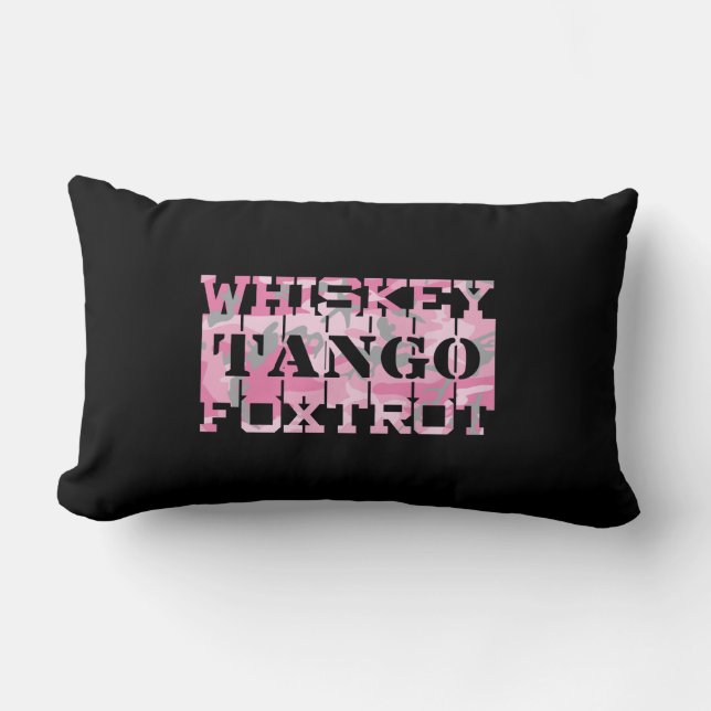 Tango Foxtrot Camouflage Lendenkissen (Vorderseite)