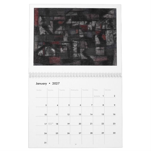 Tango im Regen Kalender (Jan 2027)