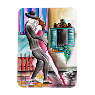 Tango in der Straße Magnet