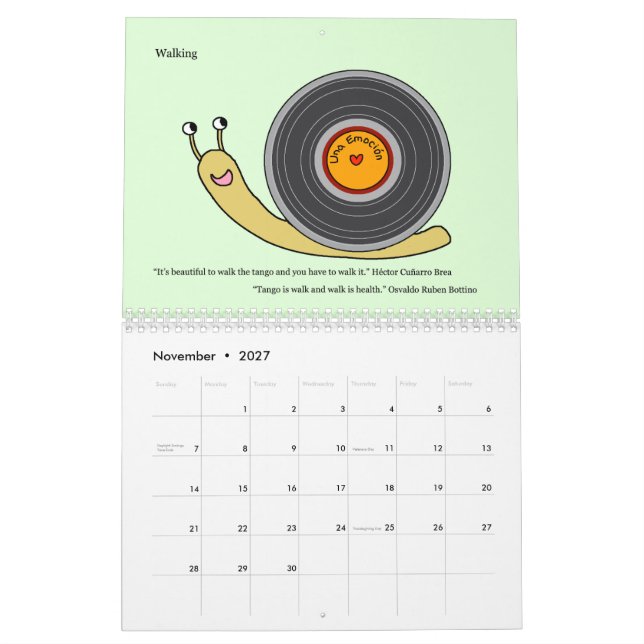 Tango ist ein Gefühl  Kalender (Nov 2027)