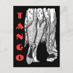 Tango Legs Postkarte