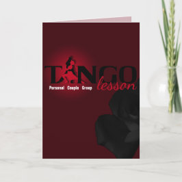 Tango-Lektion - Karten-Gruß, Anmerkung Feiertagskarte