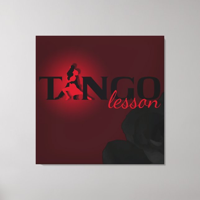 Tango Lesson - Wrapped Canvas Leinwanddruck (Vorderseite)