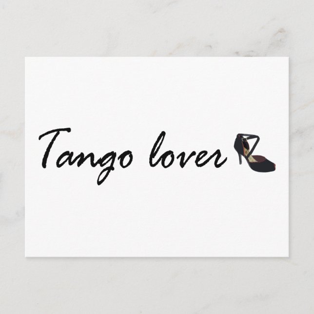 Tango Lover Produkte! Postkarte (Vorderseite)
