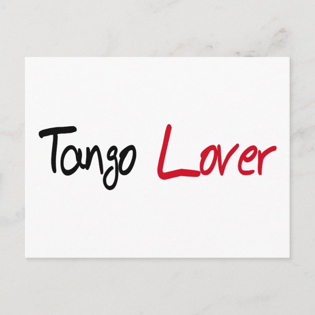 Tango Lover Produkte! Postkarte (Vorderseite)