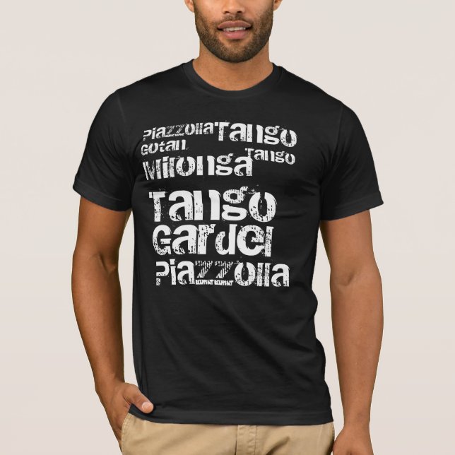 Tango Milonga und Piazzolla T-Shirt (Vorderseite)