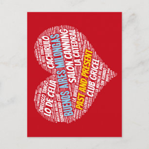 Tango Milongas von Buenos Aires Vergangenheit und  Postkarte