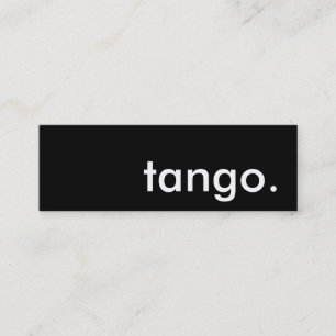 Tango. Mini Visitenkarte