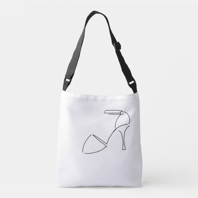 Tango-Schuh-Tasche Tragetaschen Mit Langen Trägern (Rückseite)