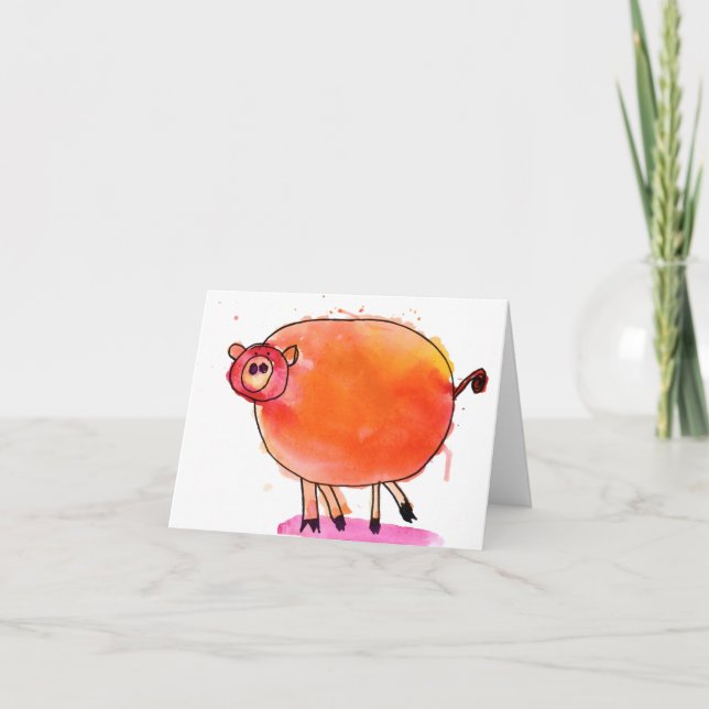 Tango-Schwein • Nate Perdue, Alter 6 Karte (Vorderseite)