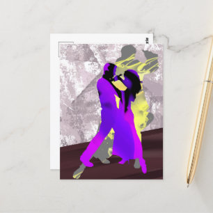 Tango-Tango-Tänzer Postkarte