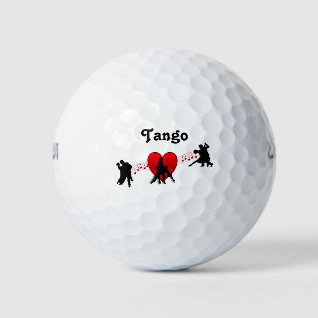 Tango Tänze Ich höre Neues Drehung Design Golfball (Vorderseite)