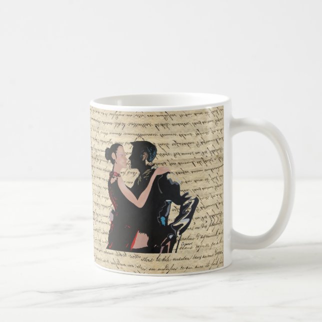 Tango-Tänzer Kaffeetasse (Rechts)