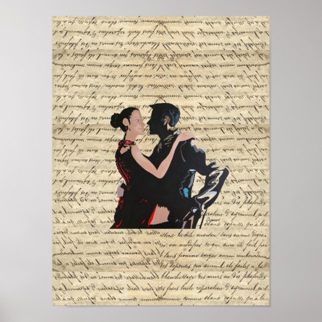 Tango-Tänzer Poster (Vorne)