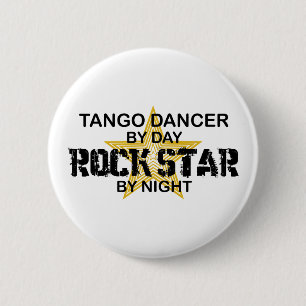 Tango-Tänzer-Rockstar bis zum Nacht Button