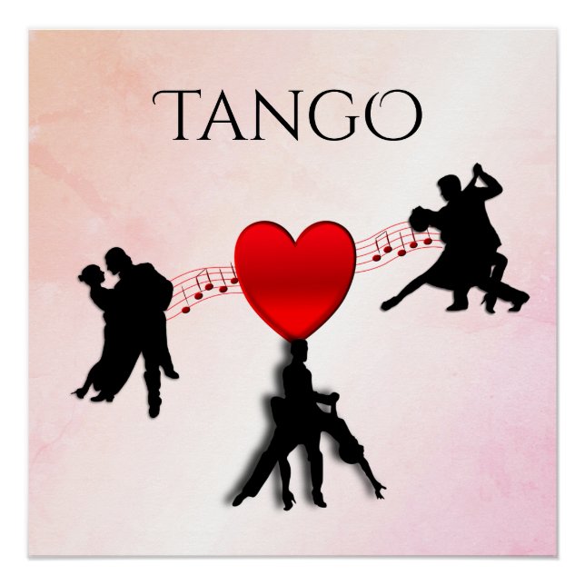 Tango-Tänzer Tangy Poster (Vorderseite)