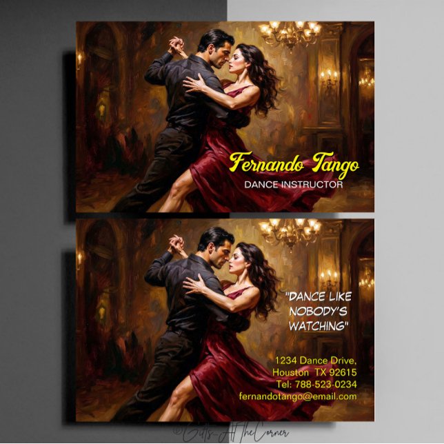 Tango-Tanzlehrer  Visitenkarte (Von Creator hochgeladen)