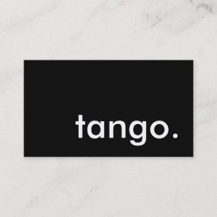 Tango. Visitenkarte