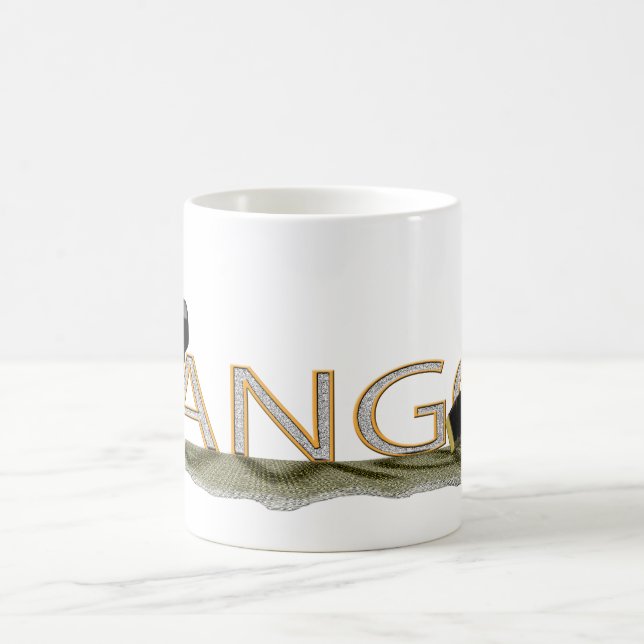 Tangobandoneon und -hut groß kaffeetasse (Mittel)