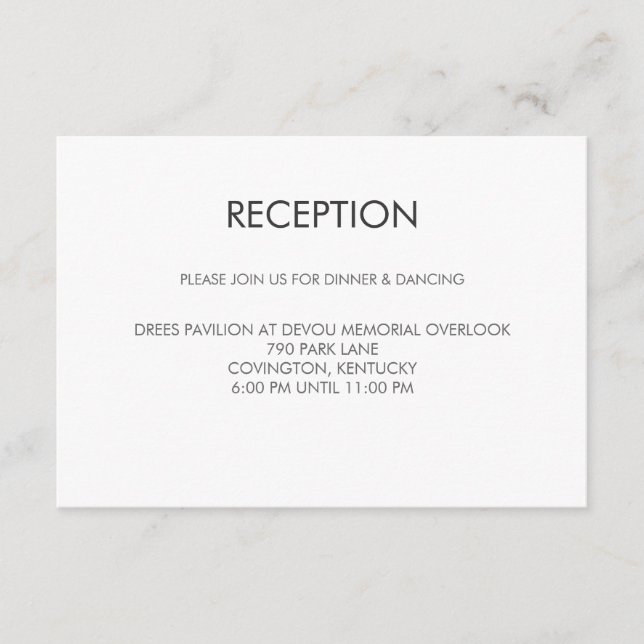 Tangram Heart Wedding Reception Card Begleitkarte (Vorderseite)