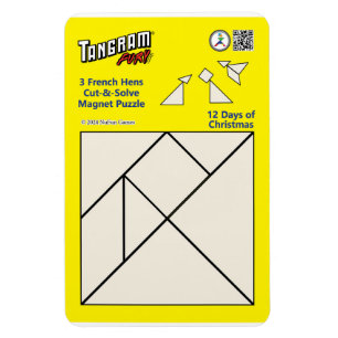 Tangram Magnet Puzzle - 3 französische Hühner