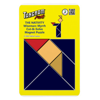 Tangram Nativity Magnet - Wiseman mit Myrrh