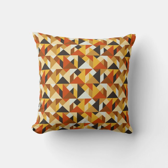 Tangram Tiles Geometric Pattern Throw Kissen (Vorderseite)