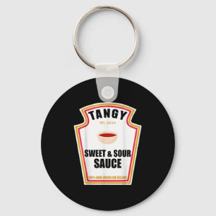 Tangy Sweet and Sour Sauce Food Lover Matching Cos Schlüsselanhänger