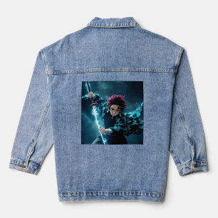 Tanjiro anime manga jeansjacke