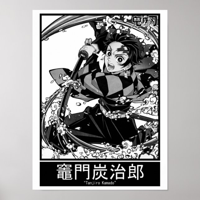 Tanjiro Kamado Kimetsu No Yaiba Poster (Vorne)