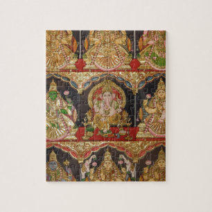 TANJORE MALEREI ASHTALAKSHMI SÜDINDIEN PUZZLE