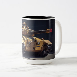 Tank aus einer anderen Realität Zweifarbige Tasse